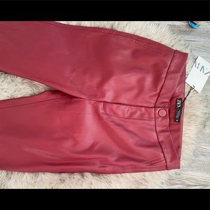 NWT Zara faux Leather pants.